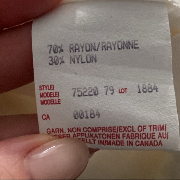 Off white satindress long with strap pearl - Picture 7 of 7